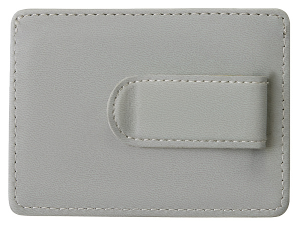 Картхолдер для двух карт и наличных денег с зажимом «Crave», Цвет светло-серый