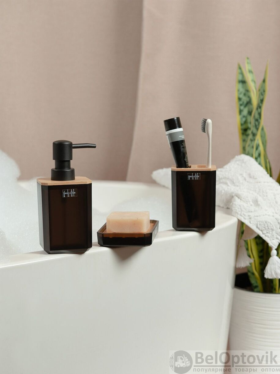 Набор пластиковых аксессуаров для ванной Экограни, FRESH CODE