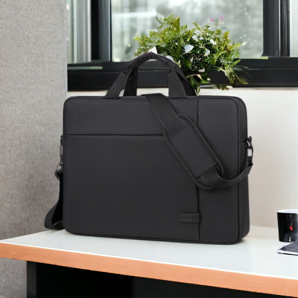 Сумка для ноутбука 15.6" Toptrick MLB-1065 , черная / Крепление для чемодана, два кармана для планшета