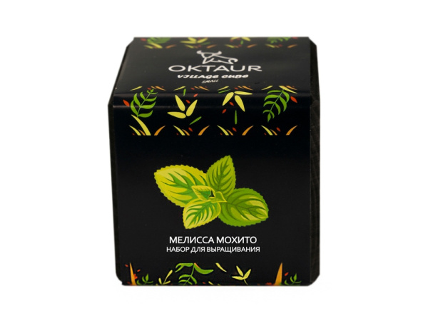 Набор для выращивания «Small village cube «Мелиса Мохито», Цвет черный