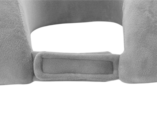 Подушка с эффектом памяти и вшитым чехлом «Stash & Snooze», Цвет серый