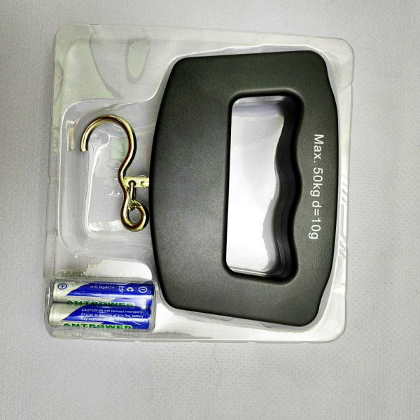 Ручные багажные весы (Безмен) электронные цифровые с LCD дисплеем Electronic Luggage Scale до 50 кг