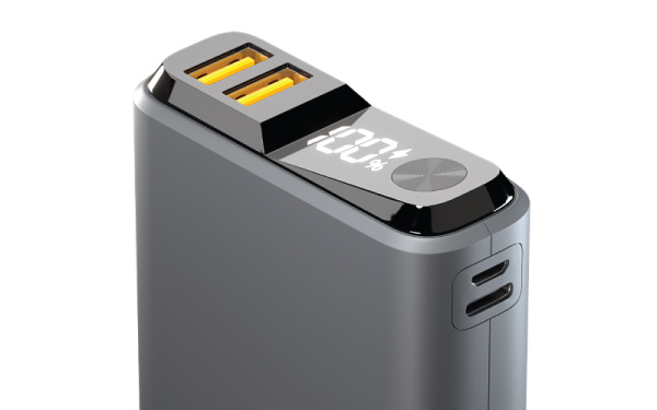 Внешний АКБ QS-10, 10000mAh, space-gray, OLMIO