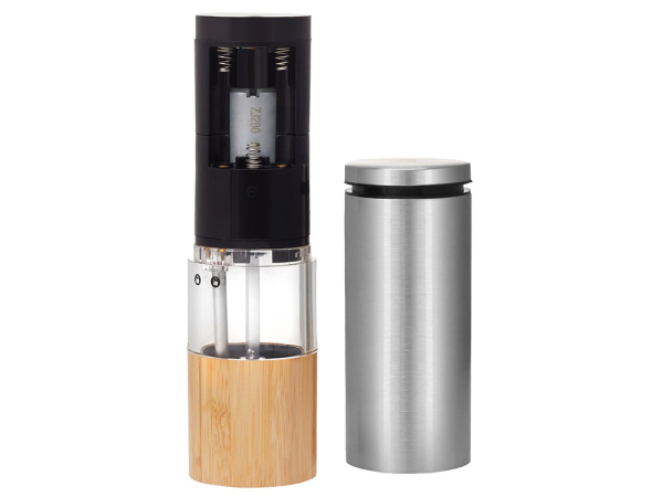 Электрическая мельница для специй, на батарейках «Clove», Цвет серебристый, коричневый