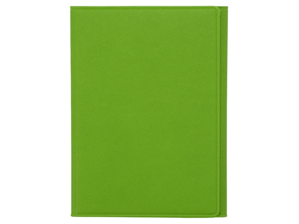 Обложка на магнитах для автодокументов и паспорта «Favor», Цвет зеленое яблоко/серый