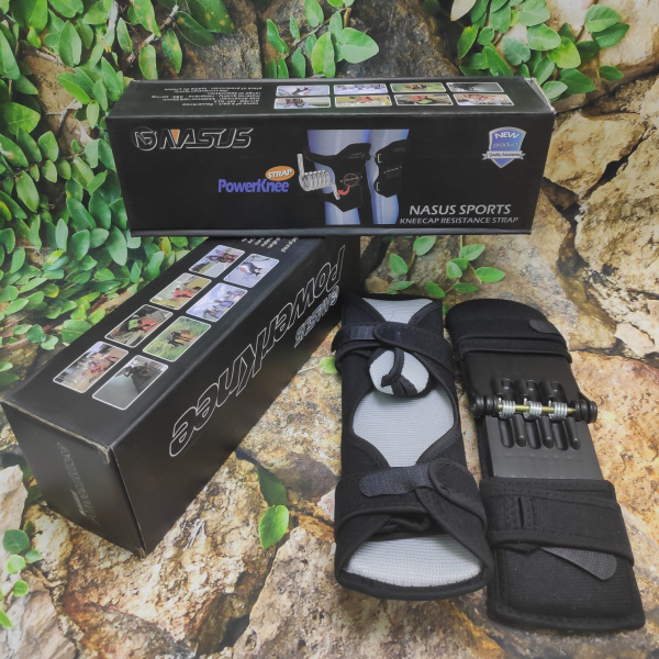 Поддерживающий (силовой) наколенник для коленного сустава  (суппорт 2 в 1) PowerKnee универсальный (комплект 2 шт.)