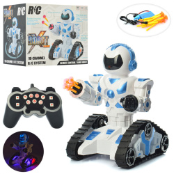 Радиоуправляемый гусеничный  робот RC Robot Warrior (стреляет присосками/ездит/звук/свет)
