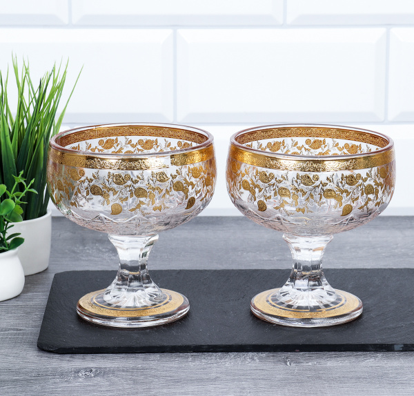 Креманка 2 штуки 400 мл / Т6025-С2 /уп 20/