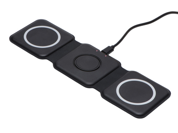 Беспроводное зарядное устройство 3-в-1 «Road», 15 Вт, Цвет черный