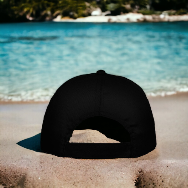 Бейсболка BASICA с вышитыми люверсами / окружность 59 см.Черный