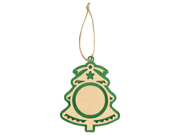 Подвеска «Ель», Цвет натуральный/зеленый