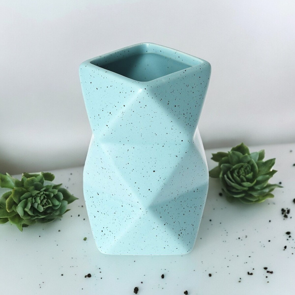 Стакан для ванной керамический мятный "Mint sand"