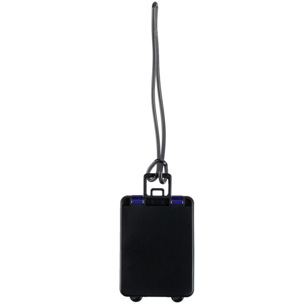 Бирка для багажа Trolley, синяя, 9,5х5,5х0,4 см