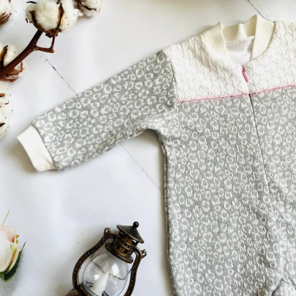 Комбинезон для новорожденной девочки Bebika (13/13-13), состав: 80% натуральный хлопок, 20% полиэстер