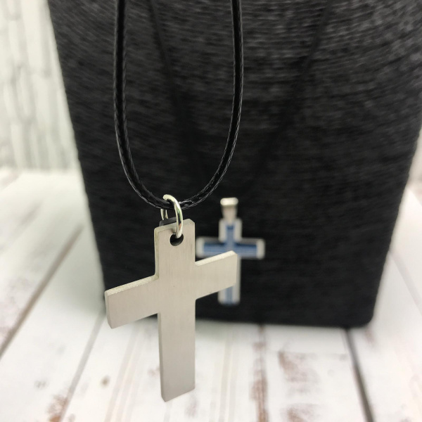 Кулон-подвеска "Крест" два цвета