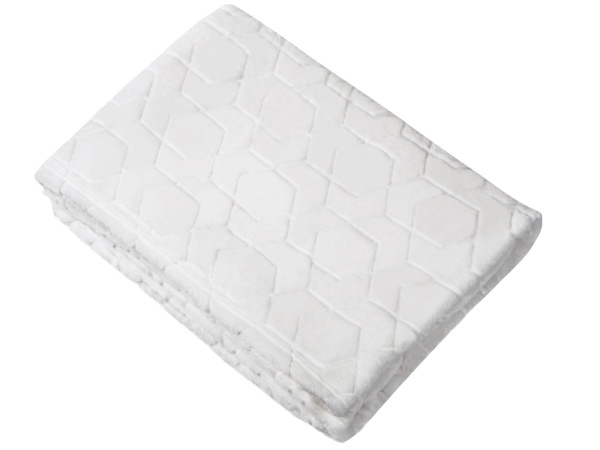 Светящийся в темноте плед «Lattice», Цвет белый