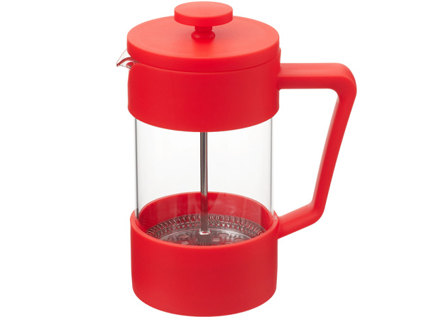 Френч-пресс «Intense», Цвет красный/прозрачный