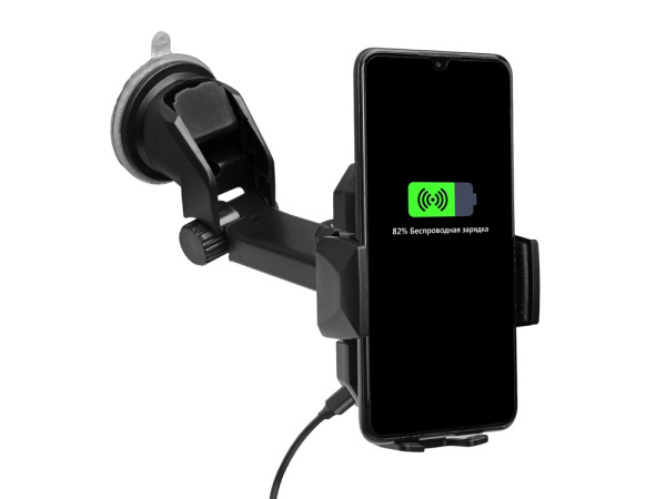 Автомобильное беспроводное зарядное устройство с датчиком движения «OptIQ», 10 Вт, Цвет черный