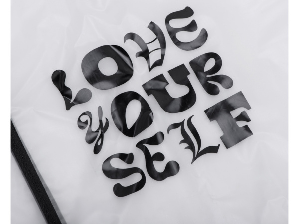 Дождевик «Providence» c трафаретной печатью, Размер M-L, Цвет прозрачный/черный