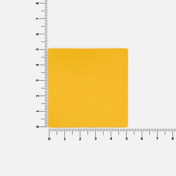 Лейбл Listra Soft Touch, L, желтый, 5х5 см
