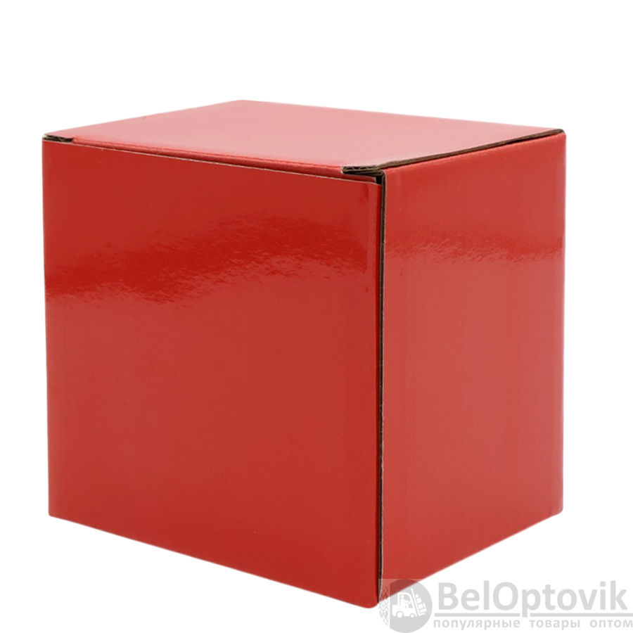 Коробка глянцевая для кружки Make me, красная
