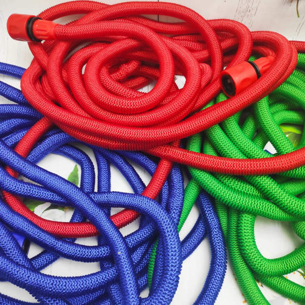 Шланг саморасширяемый садовый для воды Magic Garden Hose (8.5m - 35.3m) NEW ОРИГИНАЛ с пулевизатором Красный