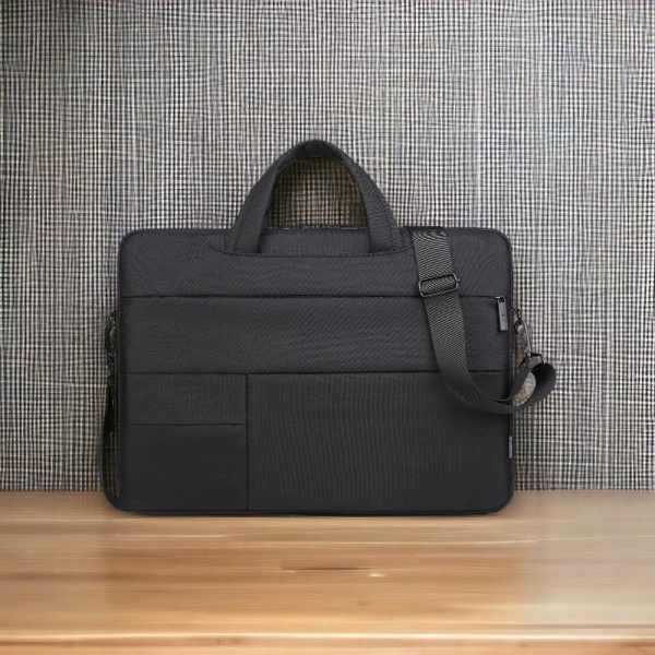 Сумка для ноутбука 17.3" Pockelot MLB-1045, черная / Два кармана для ручек