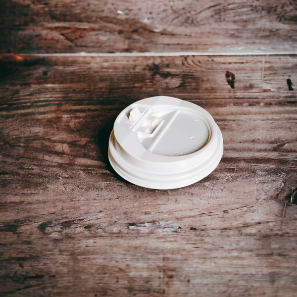 Крышка для стакана 8 унций  (80 мм), пластиковая, Белая