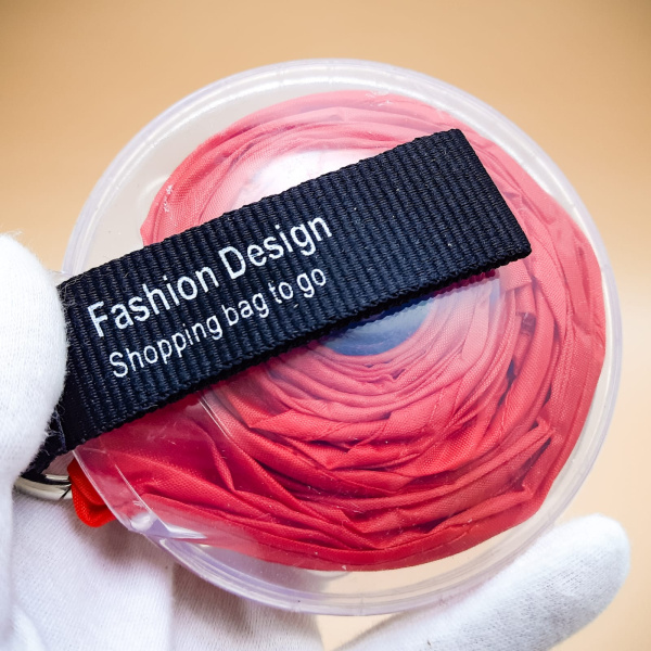 Сумка шоппер складная Nautiloop Roll-Up Bag для покупок Красная