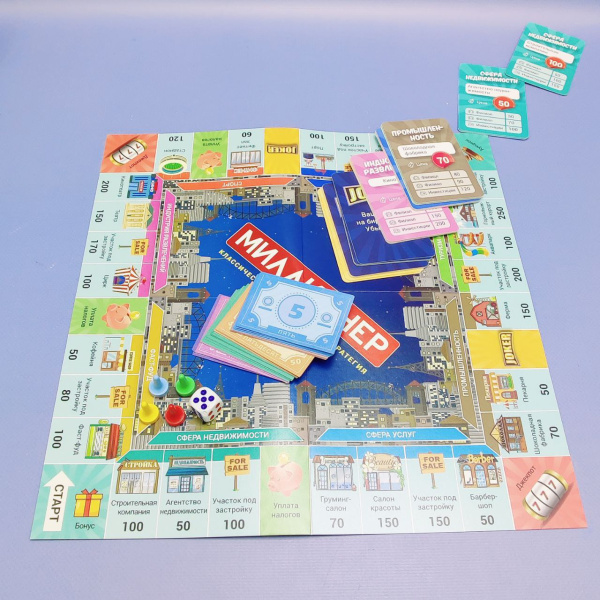 Игра настольная Миллионер 6+ / Классическая экономическая стратегия (читай правила внутри)