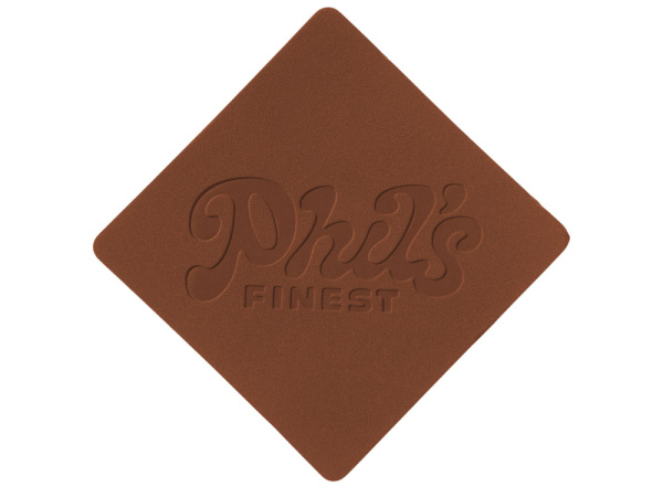 Патч «Ромб», nubuk, Цвет коричневый