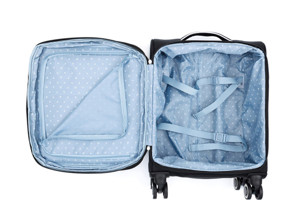 Чемодан «НЕРО», 37 л, Размер S, Цвет черный