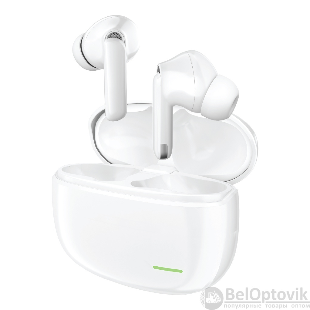 Наушники беспроводные "TWE-22", ANC+ENC PRO, True Wireless, white, OLMIO