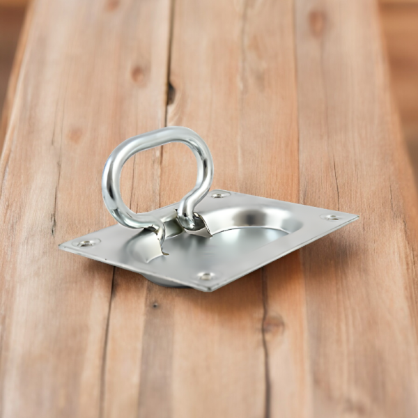 Ручка врезная 80*100 мм Цинк / Удобная и надежная