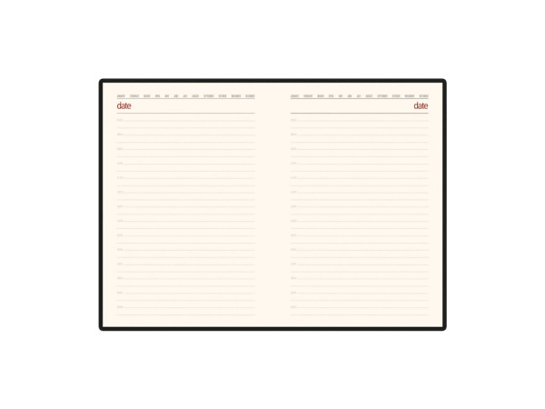 Ежедневник недатированный А5 «Senate» с магнитным клапаном, Размер A5, Цвет бордовый