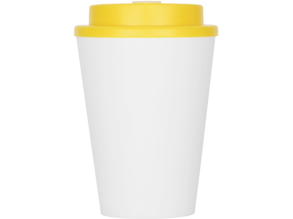 Пластиковый стакан с двойными стенками «Take away», Цвет белый/желтый