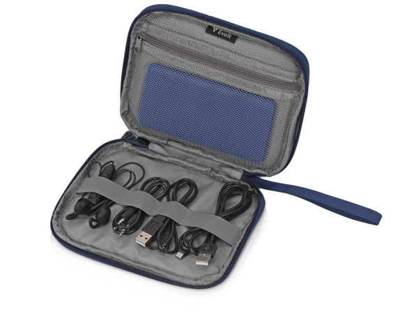 Органайзер для проводов и электроники «Keep Organized M», Цвет темно-синий