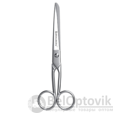 Ножницы цельнометаллические BRAUBERG "Professional", 200 мм, классической формы, 274303