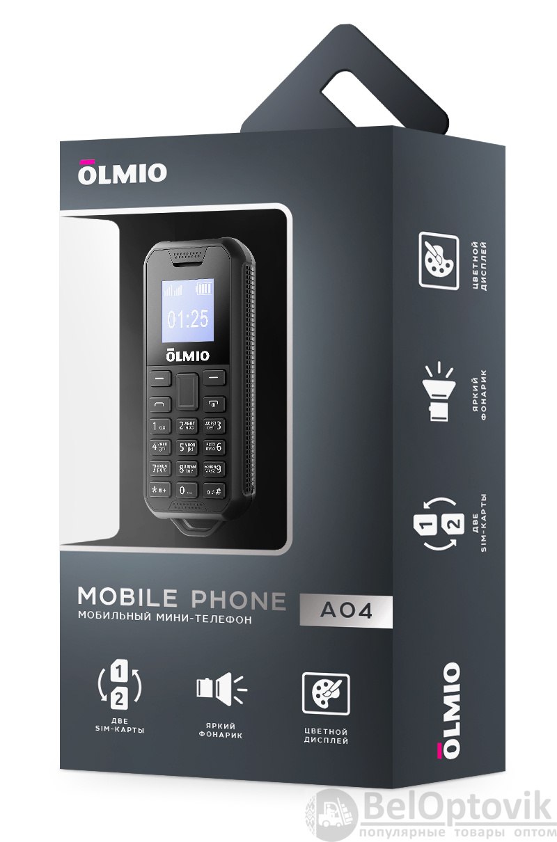 A04 Olmio (черный) Мобильный телефон