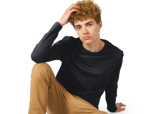 Лонгслив «Porto» мужской, Размер 2XL, Цвет темно-серый