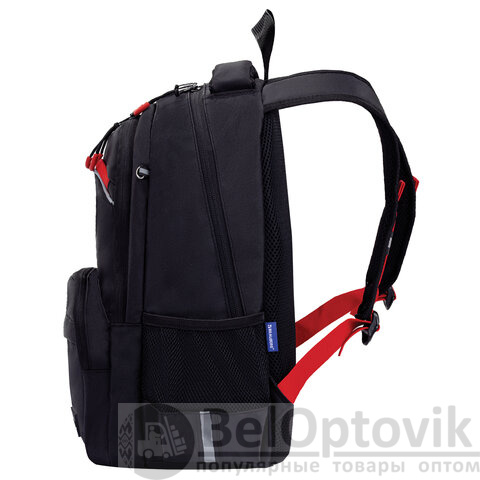 Рюкзак BRAUBERG FORCE, 2 отделения, 5 карманов, "Bright red", 39х28х17 см, 273154