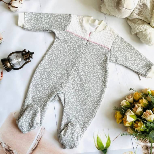 Комбинезон для новорожденной девочки Bebika (13/13-13), состав: 80% натуральный хлопок, 20% полиэстер