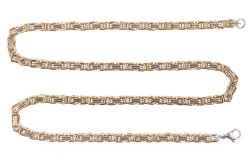 Цепь Steel Rage 49 грамм (средняя) 2 металла (серебро / золото)