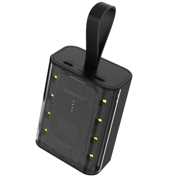 Внешний аккумулятор Power Bank Courage, 5000 Mah, черный