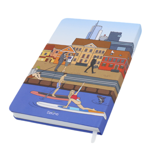 Записная книжка A5 Dziuna Немига в клетку 15 x 21 см.