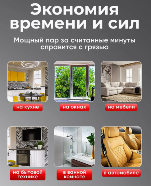 Пароочиститель ручной мощный для уборки дома