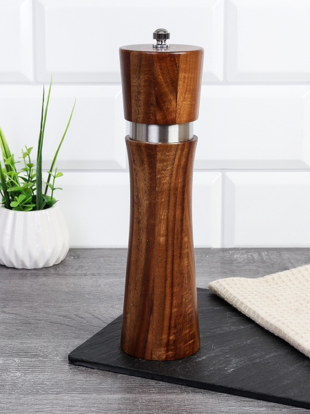 Мельница для специй и соли 20 см Акация / JS1103-20 /уп 64/