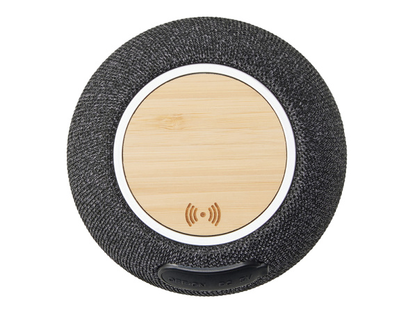Портативная колонка с беспроводной зарядкой «Ареа», 5 Вт, Цвет черный