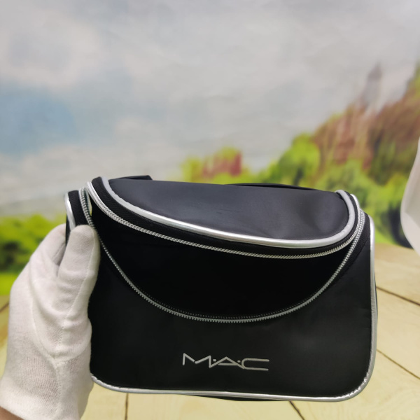 Косметичка MAC на молнии с зеркальцем (20,0 х 9,5 х 14,0 см)