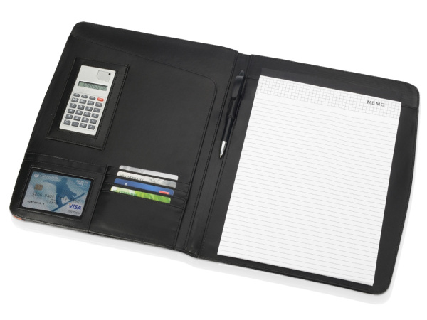 Папка для документов «Guidon», Цвет черный/оранжевый/серебристый